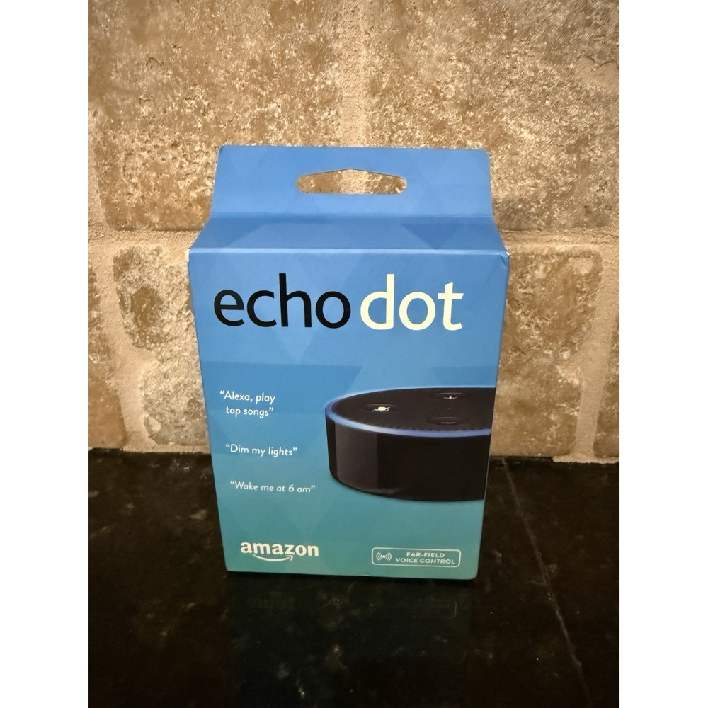 Amazon Echo Dot (2nd Generation) Black Smart Speaker w/ Alexa, New‎ In Box